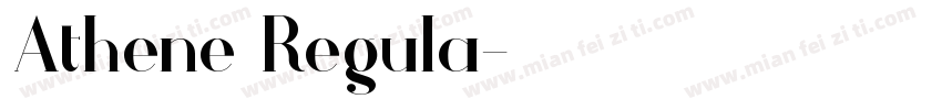 Athene Regula字体转换